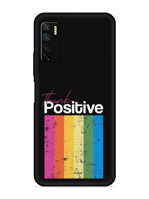 Think Positive Typography Embossed Soft Silicone Case for Infinix Note 7 Lite Zapvi