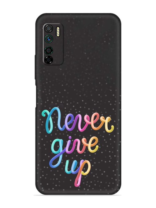 Colorful Stylized Rainbow Embossed Soft Silicone Case for Infinix Note 7 Lite Zapvi