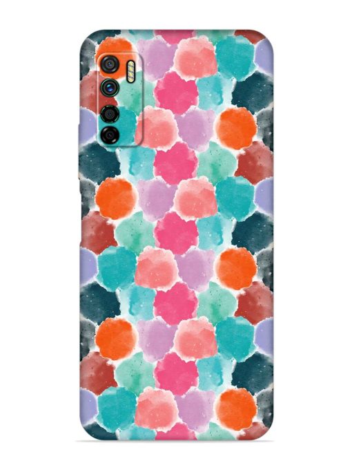 Colorful Seamless Pattern Embossed Soft Silicone Case for Infinix Note 7 Lite