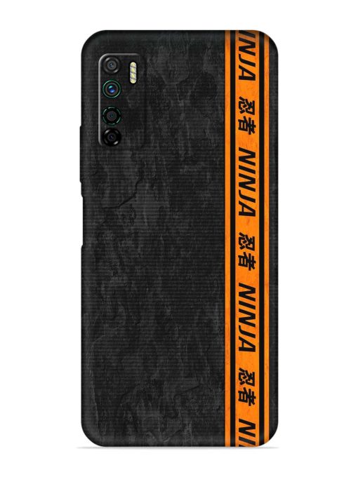 Ninja Srtips Embossed Soft Silicone Case for Infinix Note 7 Lite Zapvi