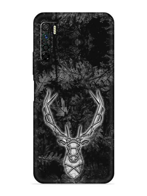 Ancient Deer Embossed Soft Silicone Case for Infinix Note 7 Lite Zapvi