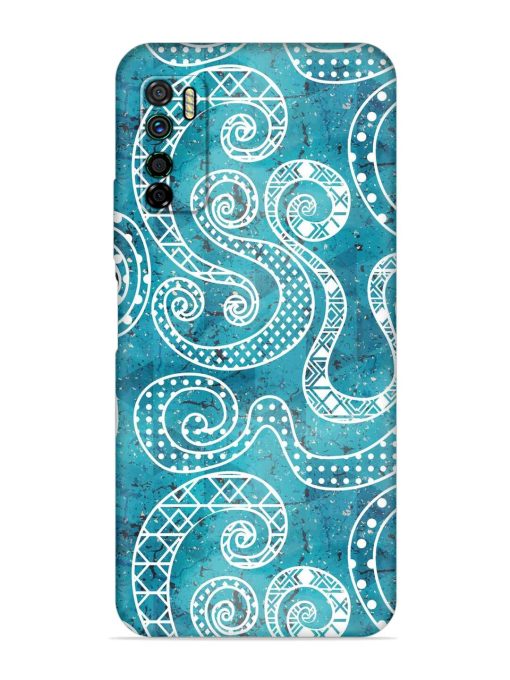 Vintage Curved Seamless Embossed Soft Silicone Case for Infinix Note 7 Lite Zapvi