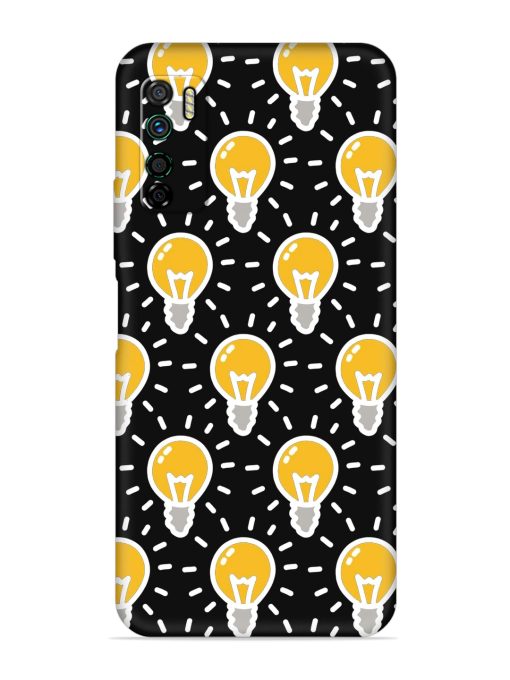 Light Bulb Seamless Embossed Soft Silicone Case for Infinix Note 7 Lite Zapvi