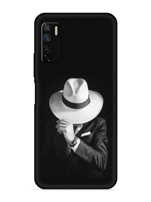 Men Under Hat Embossed Soft Silicone Case for Infinix Note 7 Lite