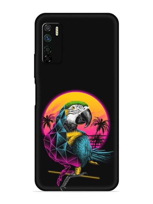 Rad Parrot Embossed Soft Silicone Case for Infinix Note 7 Lite Zapvi