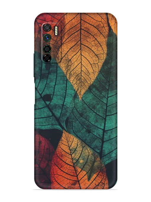 Leaves Artwork Embossed Soft Silicone Case for Infinix Note 7 Lite Zapvi