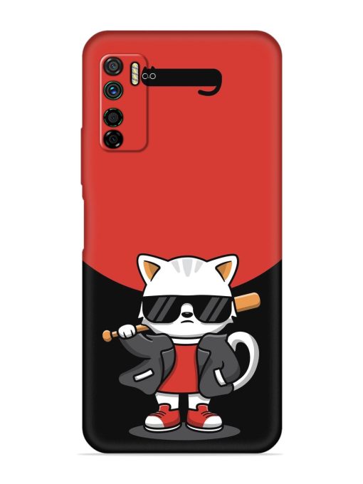 Cool Little Bear Cartoon Embossed Soft Silicone Case for Infinix Note 7 Lite Zapvi