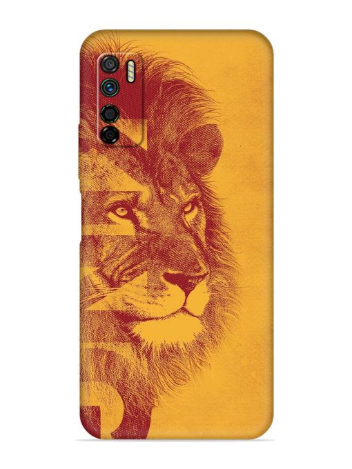 Gold Lion Crown Art Embossed Soft Silicone Case for Infinix Note 7 Lite Zapvi