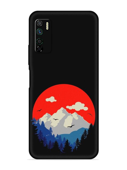 Mountain Abstract Embossed Soft Silicone Case for Infinix Note 7 Lite Zapvi