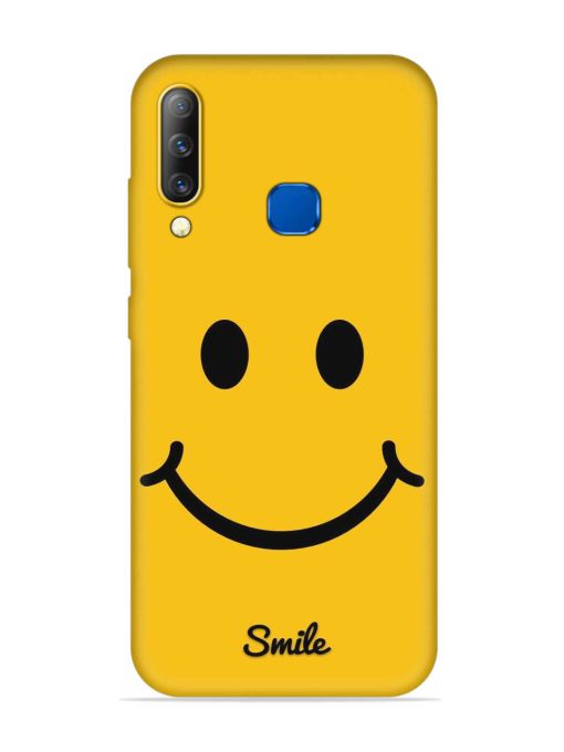 Yellow Smiley Embossed Soft Silicone Case for Infinix S4 Zapvi