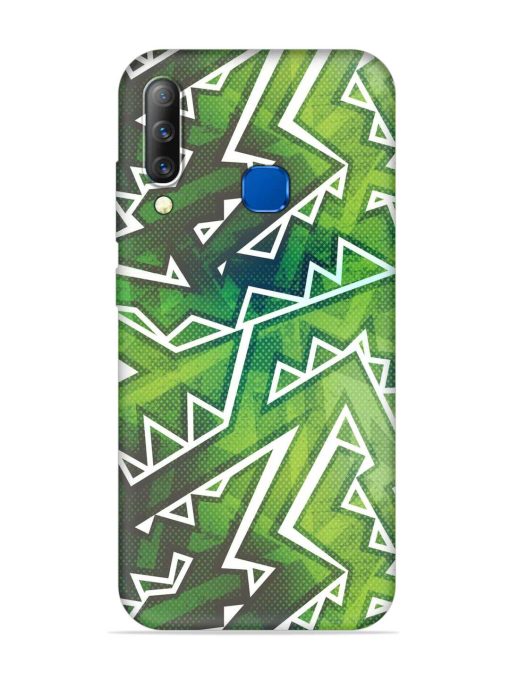 Green Graffiti Seamless Embossed Soft Silicone Case for Infinix S4 Zapvi