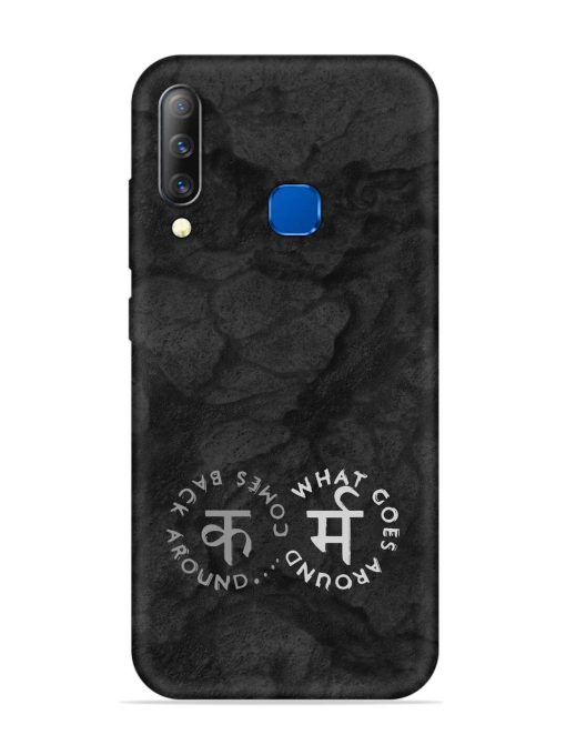 Karma Hindi Word Embossed Soft Silicone Case for Infinix S4 Zapvi