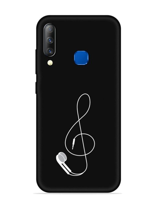 Music Earphone Vector Embossed Soft Silicone Case for Infinix S4 Zapvi