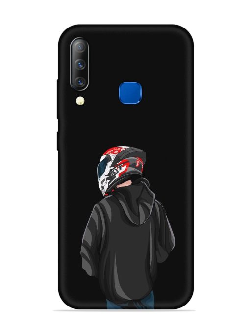 Motorcycle Rider Embossed Soft Silicone Case for Infinix S4 Zapvi