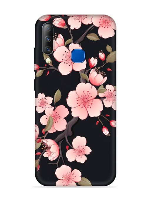 Cherry Blossom Embossed Soft Silicone Case for Infinix S4 Zapvi