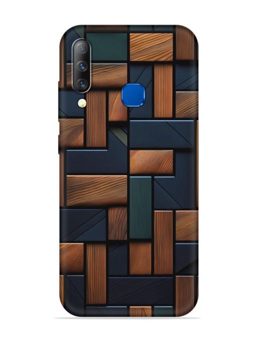 Wooden Background Cubes Embossed Soft Silicone Case for Infinix S4 Zapvi