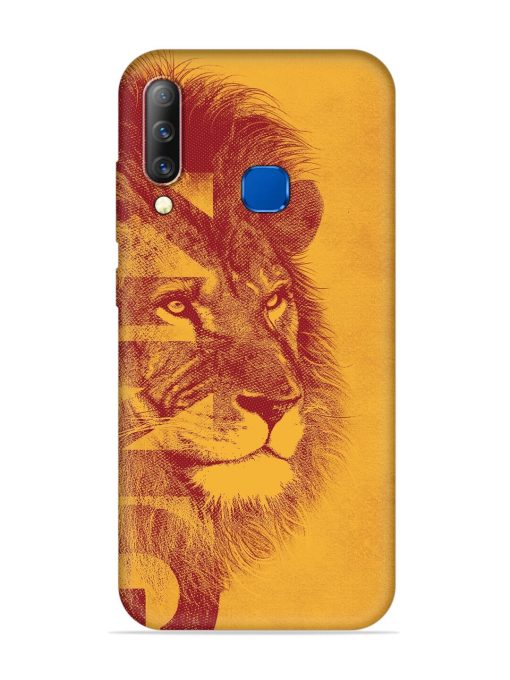 Gold Lion Crown Art Embossed Soft Silicone Case for Infinix S4 Zapvi