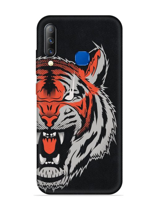 Tiger Aggression Embossed Soft Silicone Case for Infinix S4 Zapvi