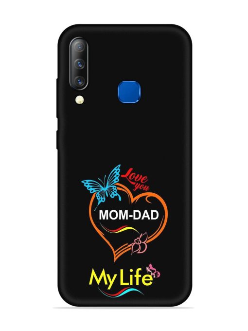 Love You Mom Dad Embossed Soft Silicone Case for Infinix S4 Zapvi