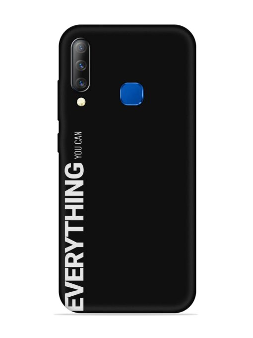 Everything You Can Embossed Soft Silicone Case for Infinix S4 Zapvi