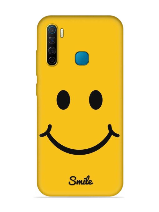 Yellow Smiley Embossed Soft Silicone Case for Infinix S5 Zapvi