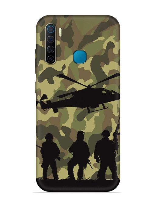 Army Heros Embossed Soft Silicone Case for Infinix S5 Zapvi