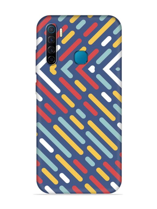 Colored Lines Embossed Soft Silicone Case for Infinix S5 Zapvi