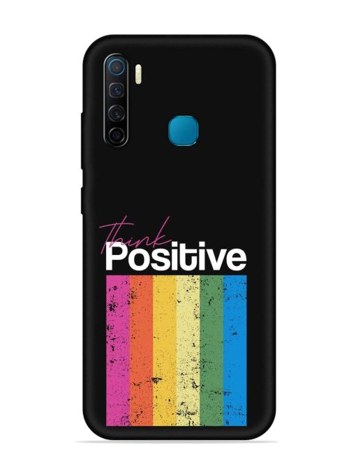 Think Positive Typography Embossed Soft Silicone Case for Infinix S5 Zapvi