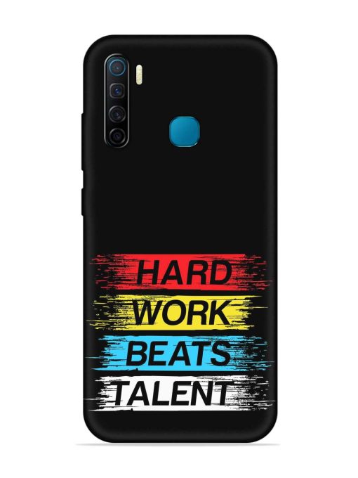 Hard Work Beats Embossed Soft Silicone Case for Infinix S5 Zapvi