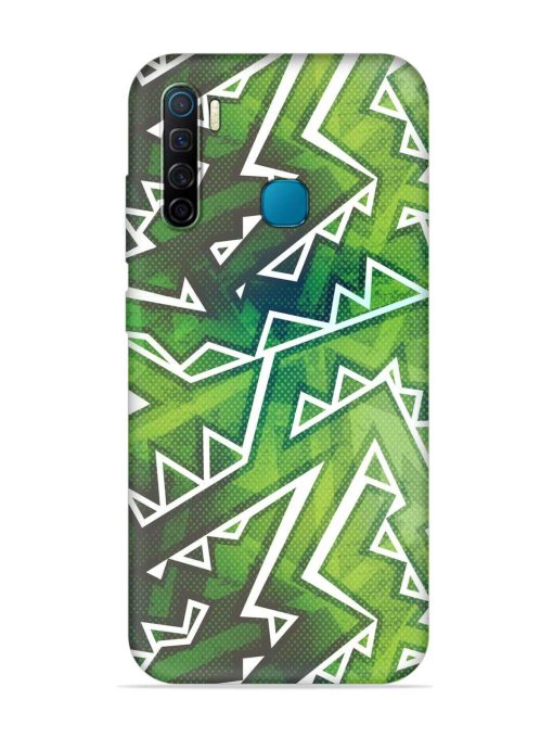 Green Graffiti Seamless Embossed Soft Silicone Case for Infinix S5 Zapvi