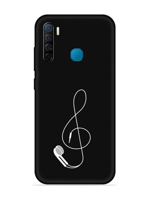 Music Earphone Vector Embossed Soft Silicone Case for Infinix S5 Zapvi