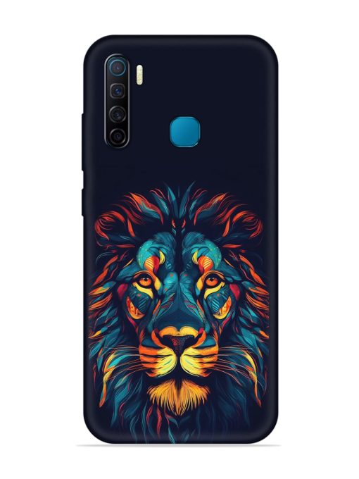 Colorful Lion Embossed Soft Silicone Case for Infinix S5 Zapvi