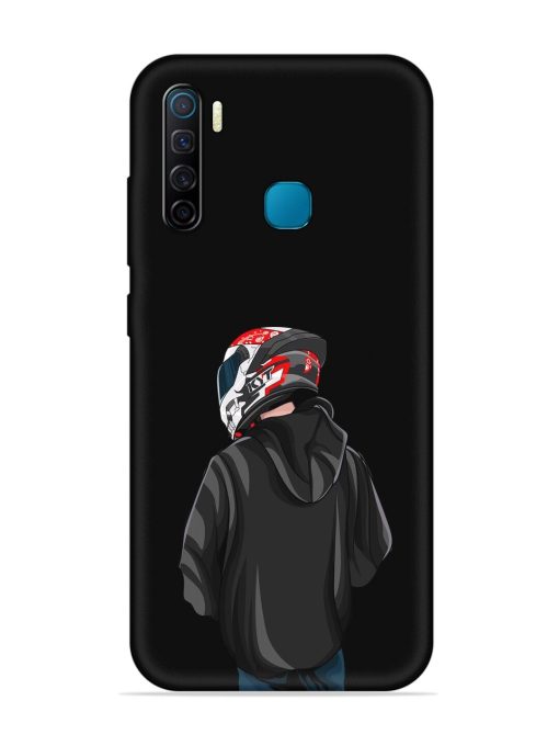 Motorcycle Rider Embossed Soft Silicone Case for Infinix S5 Zapvi