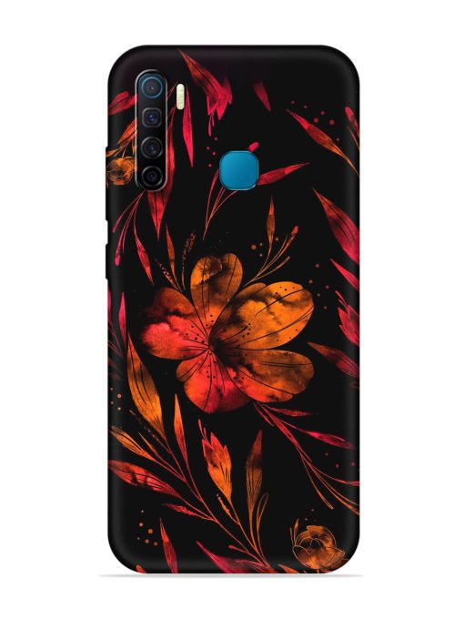 Red Flower Painting Embossed Soft Silicone Case for Infinix S5 Zapvi