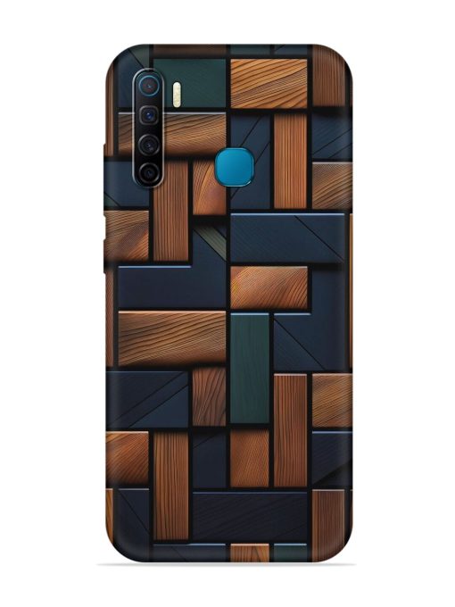 Wooden Background Cubes Embossed Soft Silicone Case for Infinix S5 Zapvi