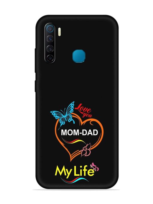 Love You Mom Dad Embossed Soft Silicone Case for Infinix S5 Zapvi