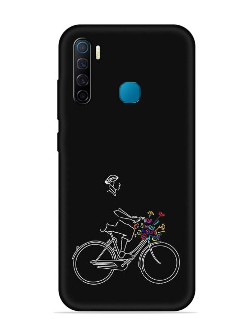 Minimalist Cycle Art Embossed Soft Silicone Case for Infinix S5 Zapvi