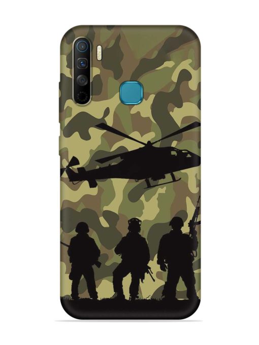 Army Heros Embossed Soft Silicone Case for Infinix S5 Lite Zapvi