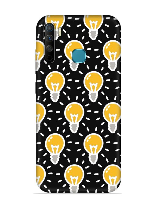 Light Bulb Seamless Embossed Soft Silicone Case for Infinix S5 Lite Zapvi