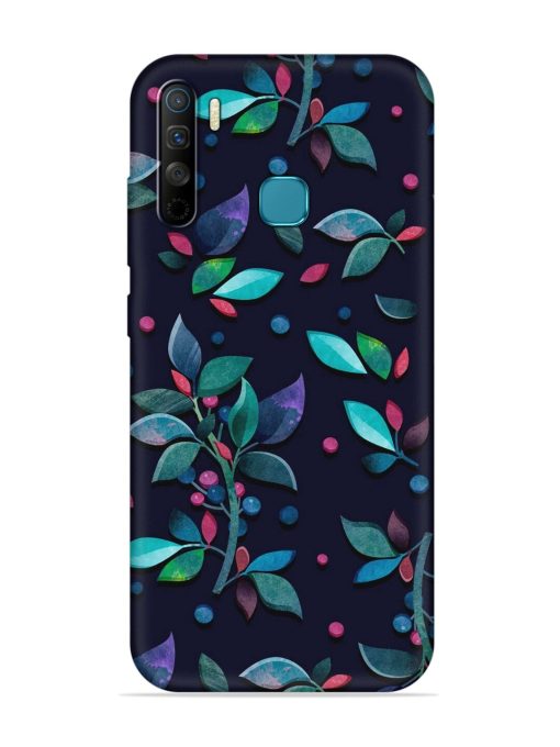 Decorative Watercolor Flower Embossed Soft Silicone Case for Infinix S5 Lite