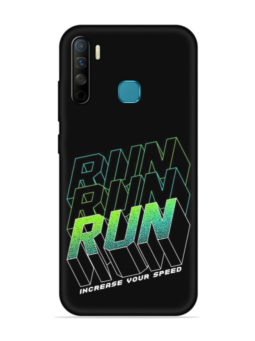 Run Embossed Soft Silicone Case for Infinix S5 Lite Zapvi