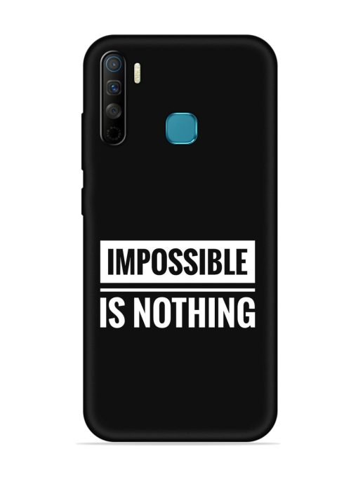 Impossible Is Nothing Embossed Soft Silicone Case for Infinix S5 Lite