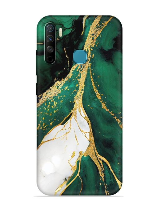 Blue Marble Art Embossed Soft Silicone Case for Infinix S5 Lite Zapvi