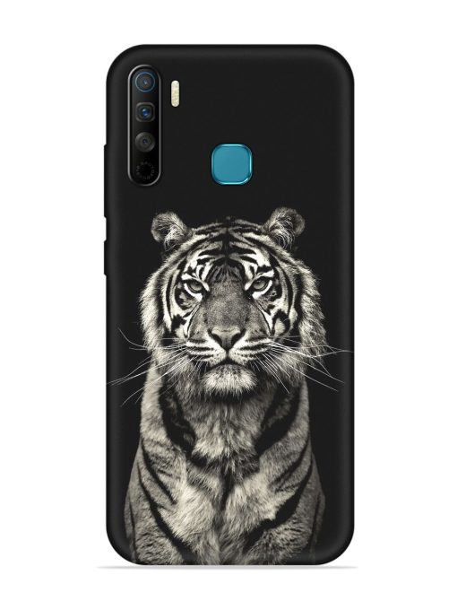 Tiger Art Embossed Soft Silicone Case for Infinix S5 Lite Zapvi