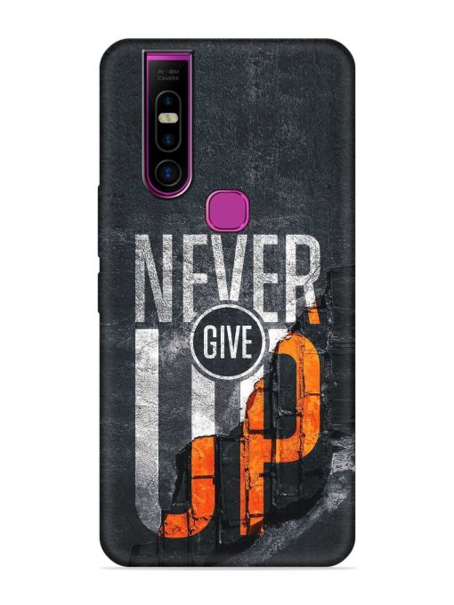 Never Give Up Embossed Soft Silicone Case for Infinix S5 Pro Zapvi