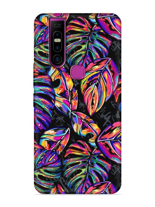 Tropical Seamless Vector Embossed Soft Silicone Case for Infinix S5 Pro Zapvi