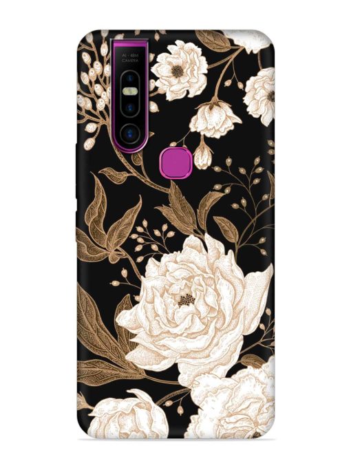 Peonies Roses Floral Embossed Soft Silicone Case for Infinix S5 Pro Zapvi