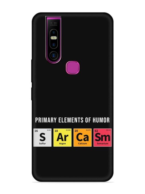 Primary Elements Humor Embossed Soft Silicone Case for Infinix S5 Pro Zapvi