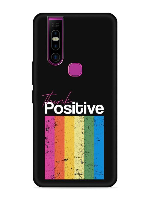 Think Positive Typography Embossed Soft Silicone Case for Infinix S5 Pro Zapvi