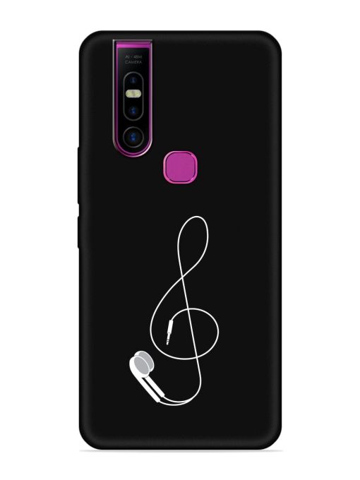 Music Earphone Vector Embossed Soft Silicone Case for Infinix S5 Pro Zapvi